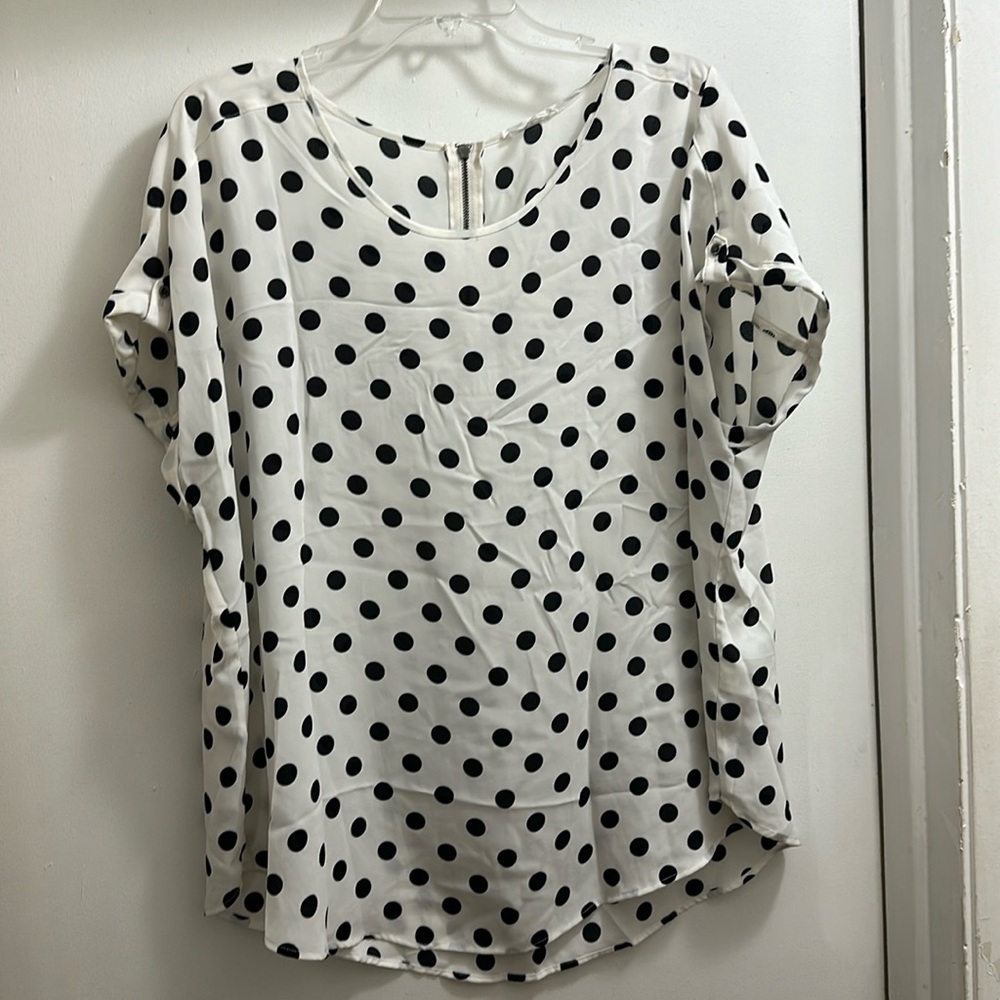 Maurices Delton Zipper Back Blouse